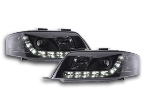 Paire de feux phares Daylight DRL Led Audi A6 C5/4B 1997-2000 Noir