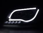 Paire de feux phares Daylight Led DRL Audi A3 8P/8PA 03-08 Noir