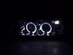 Paire de feux phares Angel Eyes Opel Calibra de 90-98 chrome