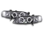 Paire de feux phares Angel Eyes Opel Vectra B de 99-02 chrome