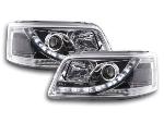 Paire de feux phares Daylight led DRL VW Bus T5 de 03-09 chrome