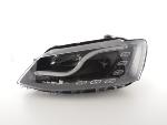 Paire de feux phares Daylight led DRL VW Jetta 6 11-17 Noir