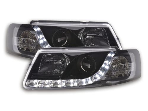 Paire de feux phares Daylight Led VW Passat 3B de 97-00 Noir