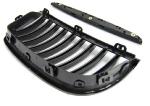 Paire grilles calandre BMW serie 3 E90/E91 05-08 noir brillant