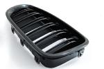 Paire grilles calandre BMW serie 5 F10 / F11 de 2010 a 2016 Look sport noir brillant