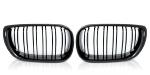 Paire grilles calandre BMW serie 3 E46 01-05 Look Sport Noir glossy