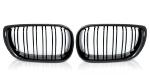 Paire grilles calandre BMW serie 3 E46 01-05 Look Sport Noir glossy