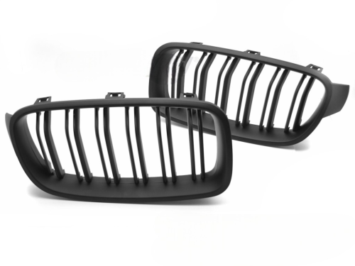 Grilles de calandre BMW serie 3 F30/F31 de 2011 a 2018 Noir Mat Double Barres