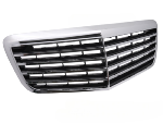 Grille calandre Mercedes classe E W211 de 2006 a 2009 Chrome Noir