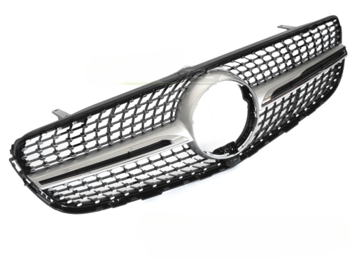 Grille calandre Mercedes GLC X253/C253 de 2016 a 2018 Noir Argent