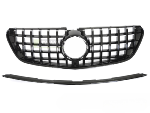 Grille calandre Mercedes Classe V W447 de 2014 a 2019 Noir Brillant