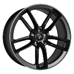 Jante Keskin KT21 20x8.5 ET30 5/112 MATT BLACK LIP POLISH
