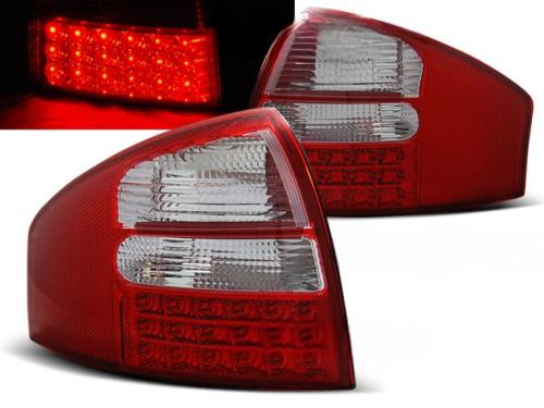 Paire de feux arriere Audi A6 97-04 berline rouge blanc led