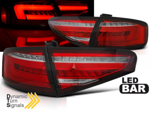 Paire de feux arriere Audi A4 B8 de 2012 a 2015 berline FULL LED rouge et blanc