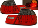 Paire de feux arriere BMW serie 3 E46 coupe de 04/1999 a 03/2003 LED rouge fume