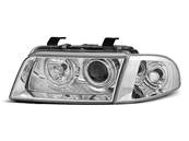Paire de feux phares Audi A4 B5 de 1994 a 1998 Angel eyes chrome