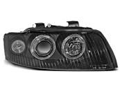 Paire de feux phares Audi A4 B6 de 2000 a 2004 angel eyes noir