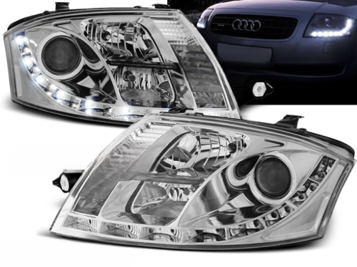 Paire de feux phares Audi TT 8N de 1999 a 2006 Daylight led chrome