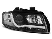 Paire de feux phares Audi A4 B6 de 2000 a 2004 Tube Light led LTI noir