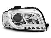 Paire de feux phares Audi A3 8P de 2003 a 2008 Tubelight led LTI chrome
