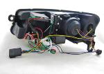 Paire de feux phares Audi A6 C6 4F de 2004 a 2008 noir Tube Light DRL xenon