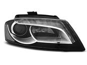 Paire de feux phares Audi A3 8P de 2008 a 2012 DRL led noir