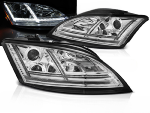 Paire de feux phares Audi TT 8J de 2006 a 2010 Daylight led chrome Halogne Dyn