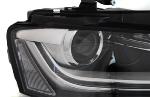 Paire de feux phares Audi A4 B8 de 2012 a 2015 Tubelight DRL Noir