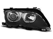 Paire de phares BMW serie 3 E46 Berline de 2001 a 2005 angel eyes led noir