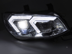 Paire de feux phares BMW serie 3 E92 / E93 de 2010 a 2013 FULL LED DRL Chrome