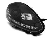 Paire de feux phares Fiat Punto Evo 09-12 Daylight DRL led noir