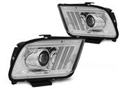 Paire de feux phares Ford Mustang 04-09 LED LTI chrome