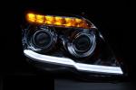 Paire de feux phares Mercedes GLK X204 08-12 LTI led noir