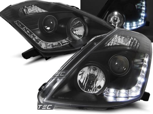 Paire de feux phares Nissan 350Z 03-05 xenon Daylight led noir