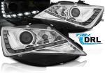 Paire de feux phares Seat Ibiza 6J 12-15 Daylight led DRL chrome