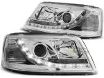 Paire de feux phares VW T5 03-09 Daylight led chrome