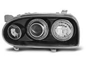 Paire de feux phares VW Golf 3 91-97 angel eyes noir