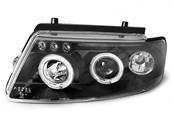 Paire de feux phares VW Passat B5 3B 96-00 angel eyes noir