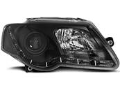 Paire de feux phares VW Passat B6 3C 05-10 Daylight led noir