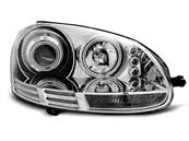 Paire de feux phares VW Golf 5 03-09 angel eyes CCFL chrome