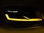 Paire de feux phares VW T6 de 2015 a 2019 FULL LED TRU DRL DYN Noir