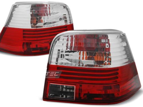 Paire de feux arriere VW Golf 4 97-03 rouge blanc