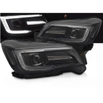 Paire Feux Phares Subaru Forester 13-18 XENON LED DRL LTI Dyn Noir