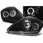 Paire de feux phares Mitsubishi Eclipse D50 00-05 angel eyes noir