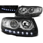 Paire de feux phares Hyundai Santa Fe 06-12 Daylight led noir
