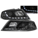 Paire de feux phares Skoda Octavia 04-08 Daylight led noir