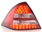 Paire feux arrière Mercedes Classe C W203 Berline 2005 a 2007 Rouge Chrome Led