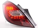 Paire feux arrière Opel Corsa D 3 portes 2006 a 2010 Rouge Led