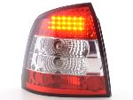 Paire de feux arrière Opel Astra G Berline 98-03 Rouge Chrome Led