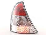 Paire de feux arrière Renault Clio B 2001 a 2004 Rouge Chrome Led